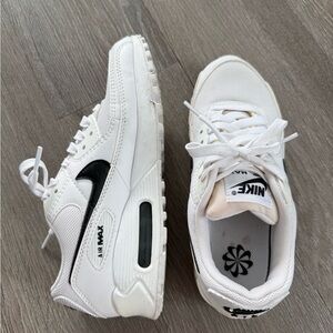 Nike Air Max White and Black Sneakers